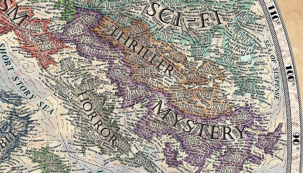 Horror Map (famous writers)