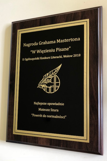 Winners plaque